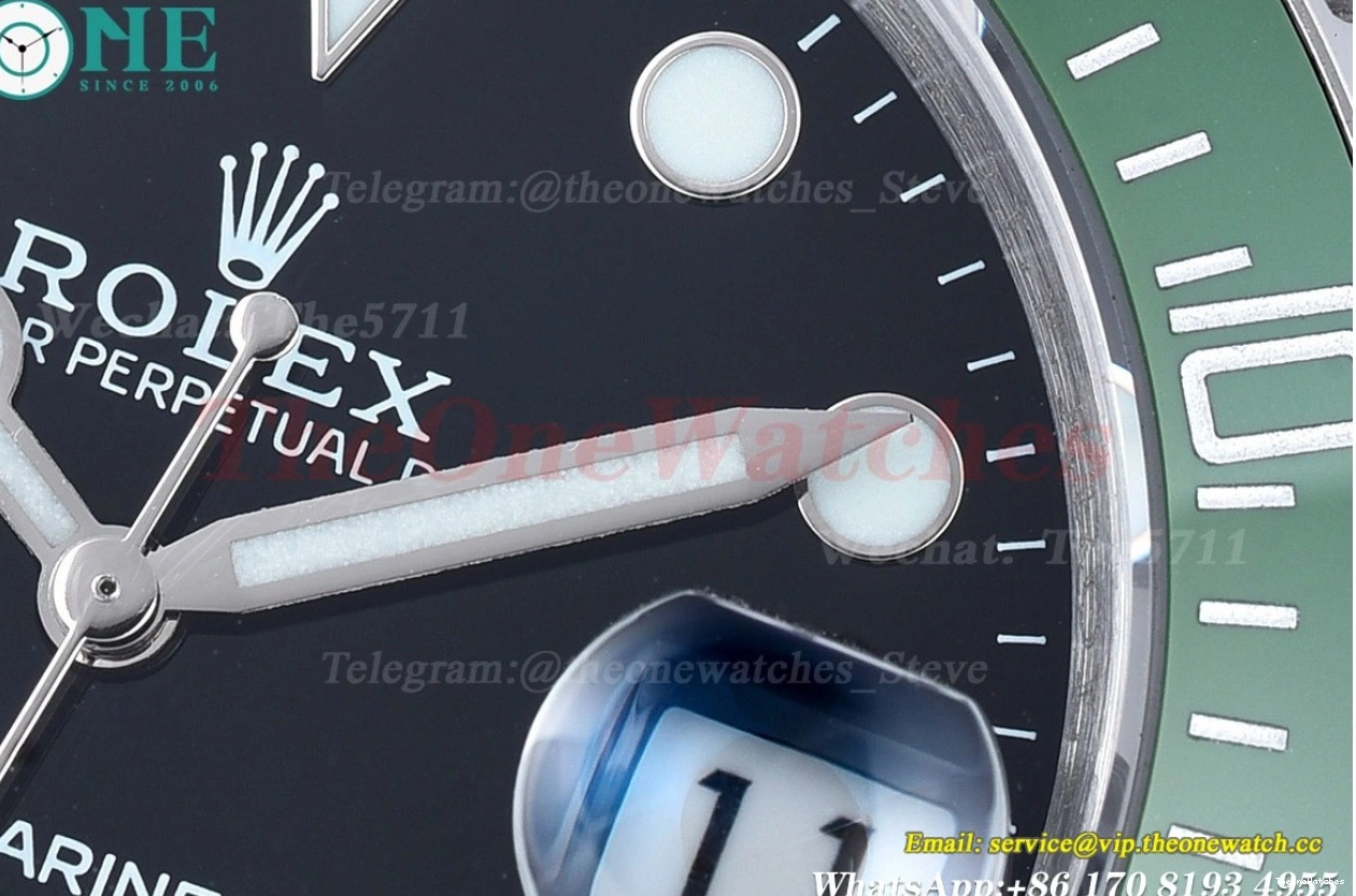 Black 41mm GDF Submariner SS MY8215 SS 126610LV 1224